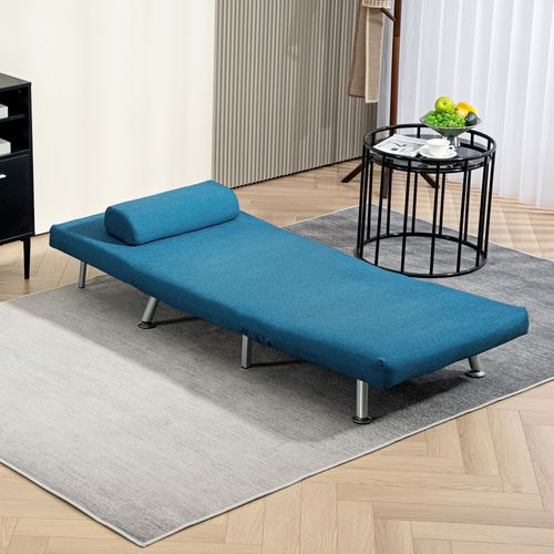 Single Folding 5 Position Convertible Sleeper Chair Sofa Bed