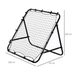 Pro Rebounder Net: Football Training Aid for Kids & Adults - Adjustable & Durable