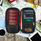 Deluxe Passport Holder - Grey - RFID Protected - Travel Organizer