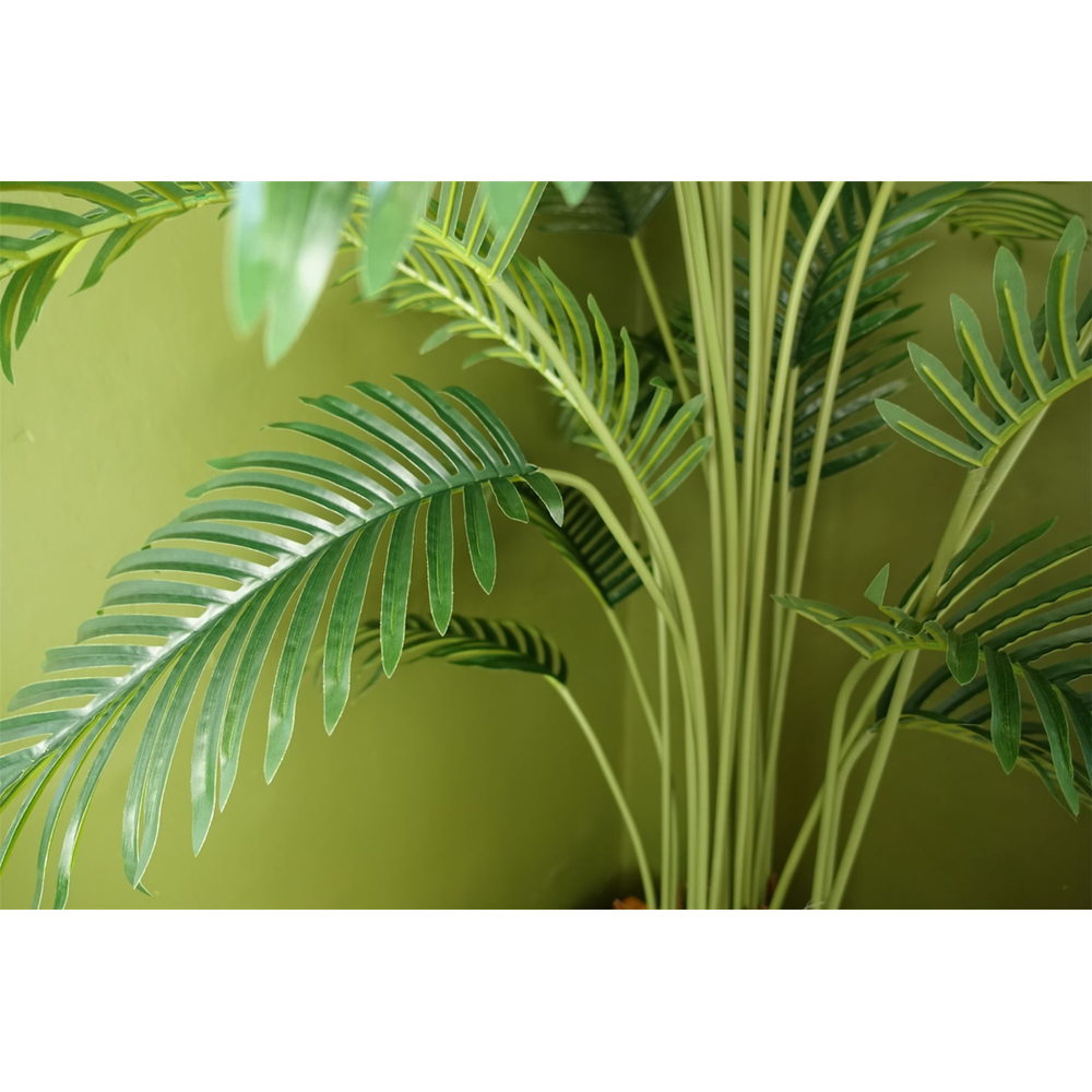 150cm Large Artificial Areca Palm - Black Pot - Home Décor