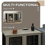 Dog Crate Furniture, 44.5" End Table for Extra Large Dogs w/ Cushion