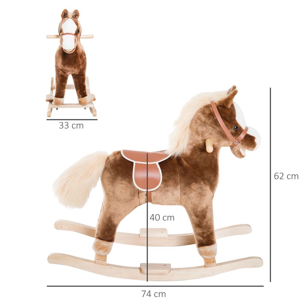 Wooden Rocking Horse - Baby Toy & Gift - Sturdy & Comfortable