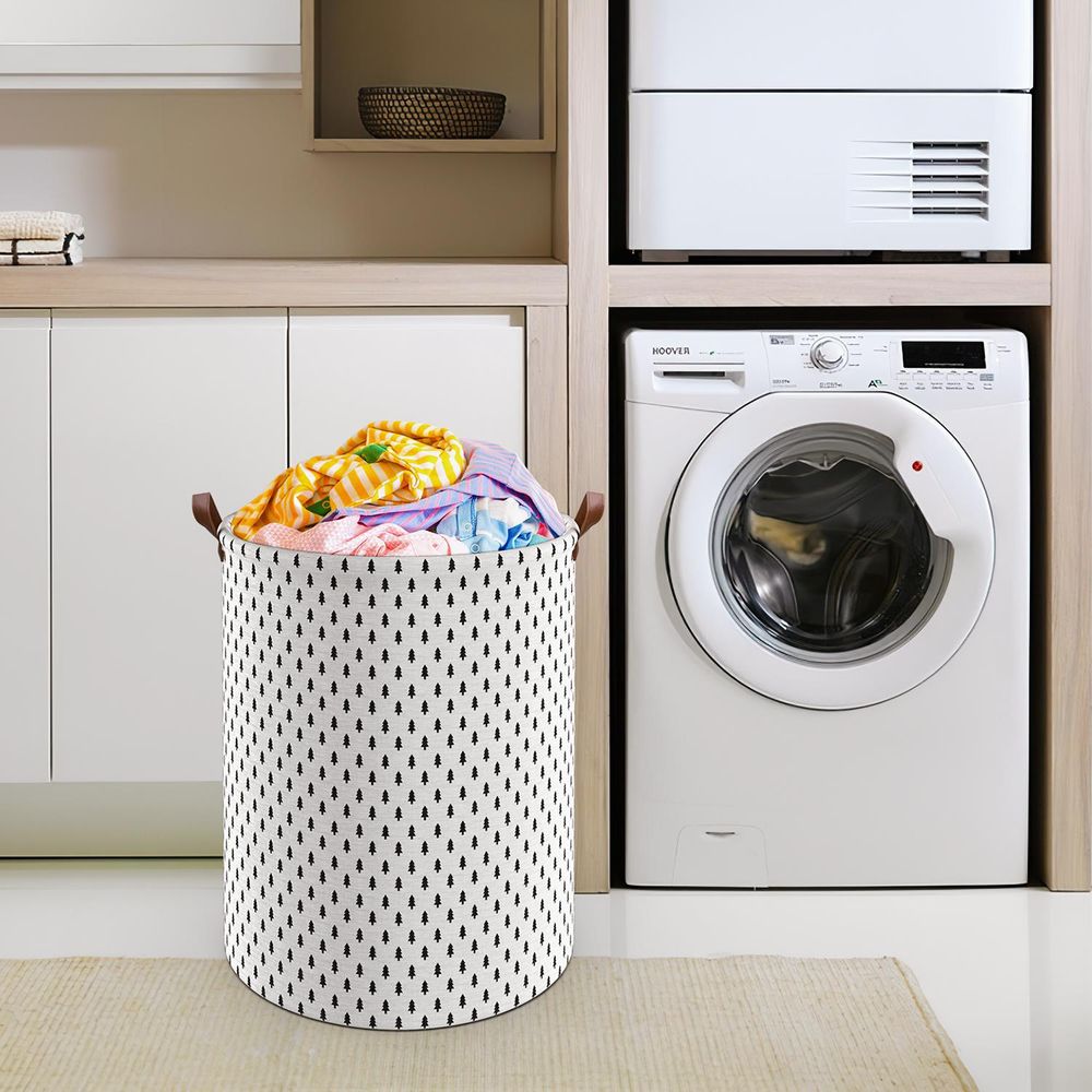 Drawstring Laundry Basket Tree - Large Capacity, Stylish Skandi Design, Multifunctional & Durable