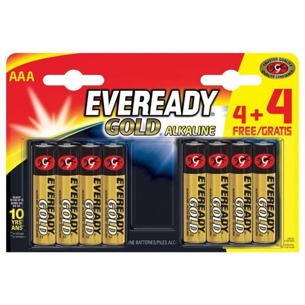 AAA Alkaline Battery - Pack of 8