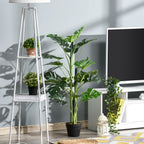 Artificial Monstera Tree 21 Leaves Palm Tree for Indoor Outdoor 1m