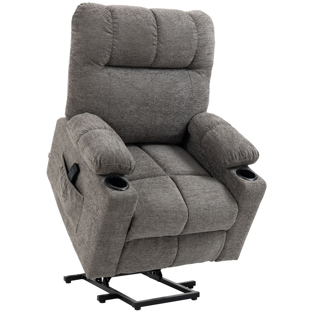 Heavy Duty Riser and Recliner Chair Lift Chair for the Elderly, Grey