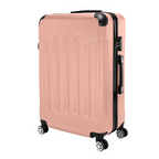 3 Pcs Suitcase Lightweight ABS Carry-on Hand Luggage 4 Spinner Wheels Trolley Case with Ideal Detail
