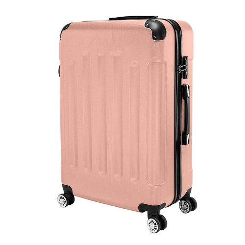 3 Pcs Suitcase Lightweight ABS Carry-on Hand Luggage 4 Spinner Wheels Trolley Case with Ideal Detail