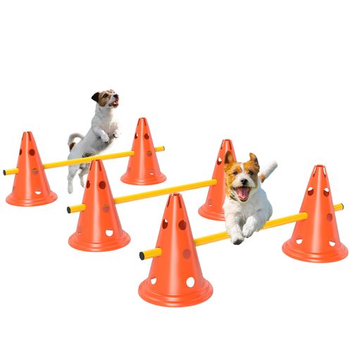 Dog Agility Equipment Set, 3 PCS Adjustable Height Jumping Obstacles