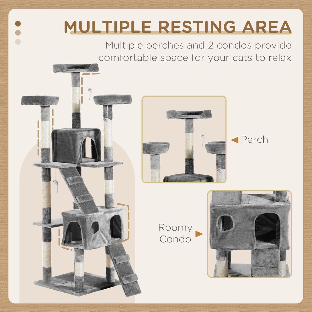 Cat Tree - Activity Centre, Scratcher, Condo, Toy Bed - High-Quality, For Happy Cats