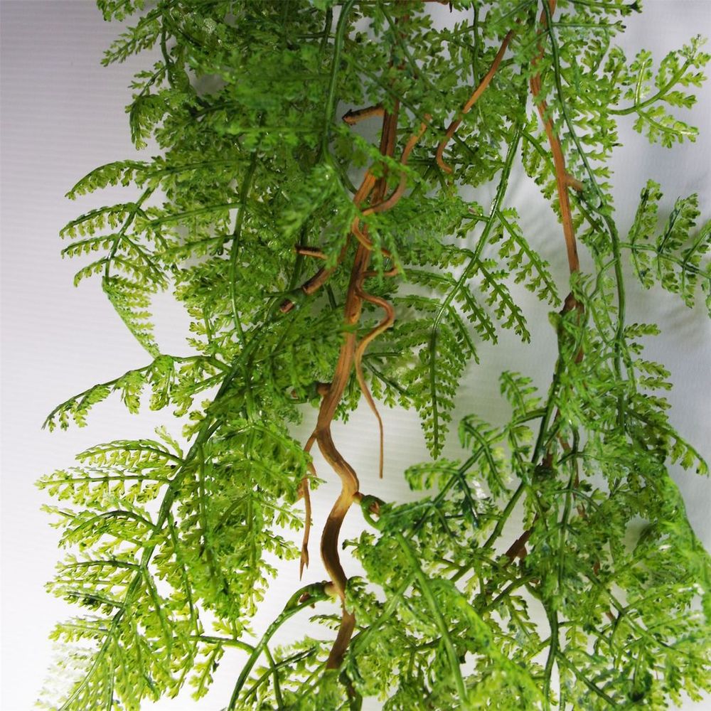 100cm Artificial Hanging Maidenhair Fern - Dark Green