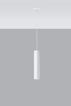 LAGOS 1 Pendant Lamp - Modern Loft Design - LED - White Round Tube Shape