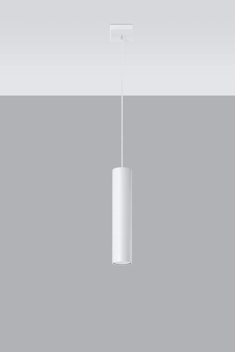 LAGOS 1 Pendant Lamp - Modern Loft Design - LED - White Round Tube Shape
