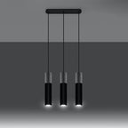 Steel Pendant lamp Steel, concrete Borgio modern Design GU10