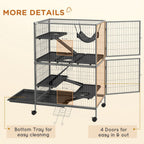Small Animal Cages: Chinchilla Ferret Kitten on Wheels, Hammock Tray