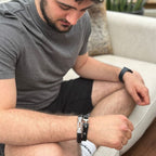 Men's Leather Infinity Bracelet - Birthday Christmas or Valentines Day Gift