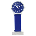 Blue Silicone Nurses Fob Watch in Blue