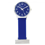 Blue Silicone Nurses Fob Watch in Blue