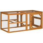 Spacious Wooden Chicken Coop - Perches, Doors - 2-4 Chickens - Secure