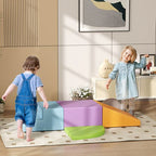 4-piece Soft Play Set Climb and Crawl Foam Activity Toys Orange