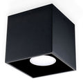 QUAD 1 Black Ceiling Lamp: Modern Loft Design LED GU10 - Stylish Lighting Solution