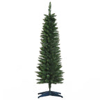 1.5m 5ft Artificial Pine Pencil Slim Christmas Tree 294 Branch Tips with Stand
