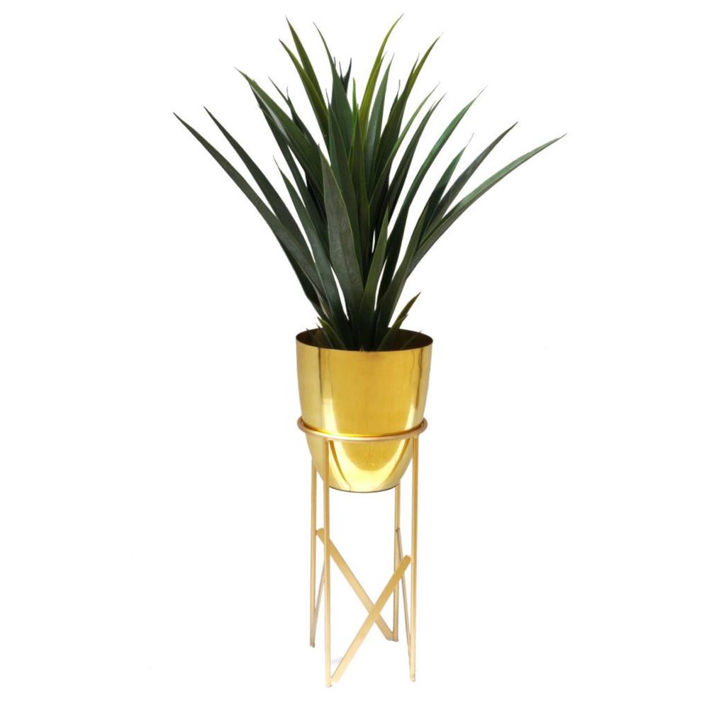 Rustic Handmade Copper Planter & Stand- 55cm Height. Choice of Colours. Indoor Use