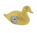Gold Plated Miniature Duck Clock - Solid Brass - Limited!