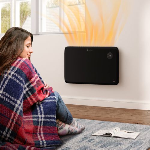 Electric Convector Heater, Quiet Space Heater w/ LED Display, Black