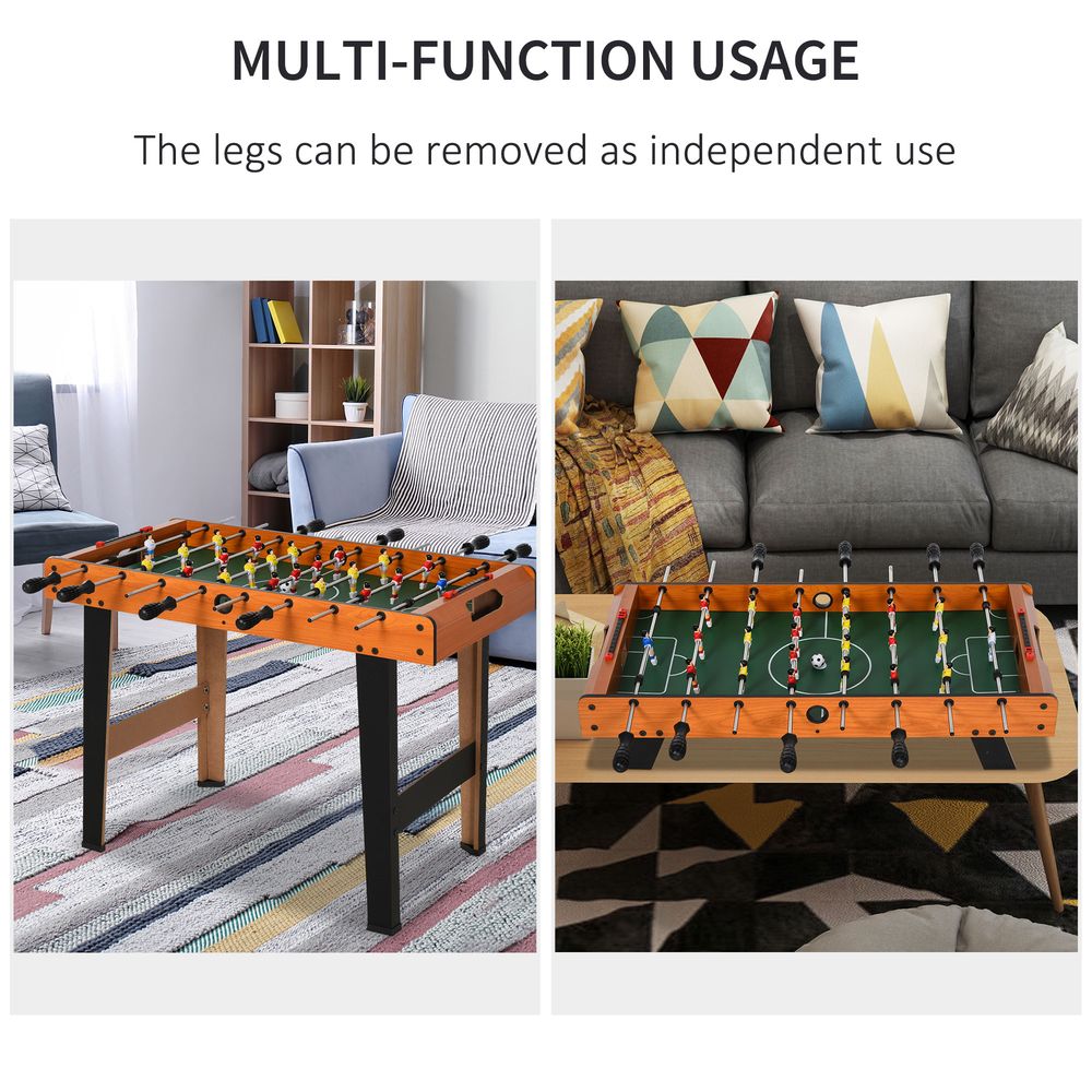 Football Table Heavy Duty 84.5cm for Arcades, Pub, Game Room, 8 Rods, 2 Foosballs