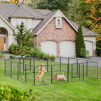 16 Panel Puppy Play Pen for Small & Medium Dogs - Heavy Duty & Spacious - 80Hcm