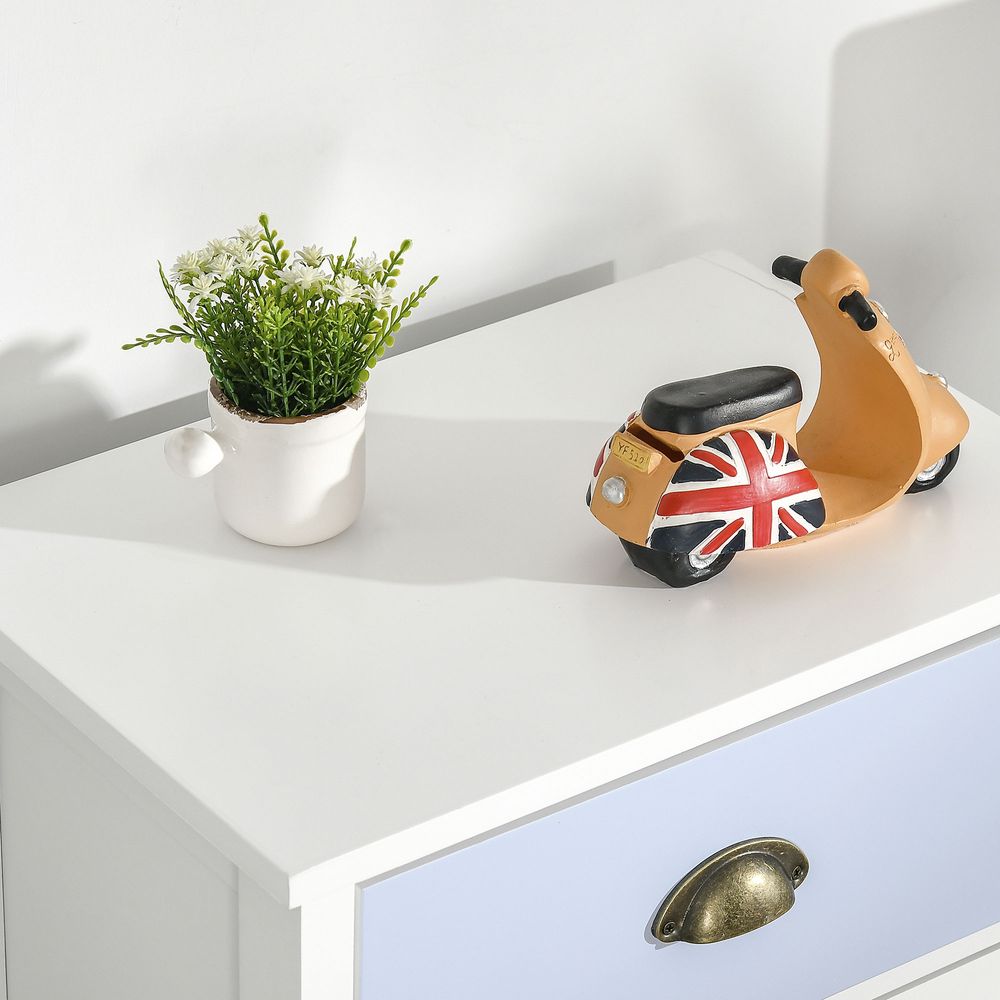 5-Drawer Dresser: Sleek Design, Metal Handle