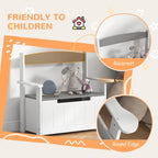 2 in 1 Toy Box for Kids with Safety Lid for Bedroom, Nursery