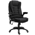 Reclining Chair w/ Heating Massage Points Relaxing Headrest Black - Executive