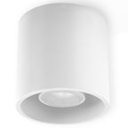 Modern LED Ceiling Lamp - White Round Design - GU10