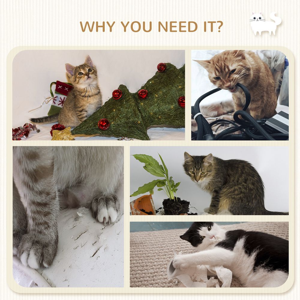 Cat Wall Furniture, Hammock, Perches, Ladder, Scratching Post, Grey