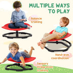 Spinning Chair for Autism Sit and Spin, Coordination & Balance, Red