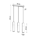 Steel Pendant lamp Steel, concrete Borgio modern Design GU10