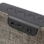 Fabric Bluetooth Speaker - Portable V4.1, Brown