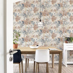 Abstract Texture Copper Navy wallpaper