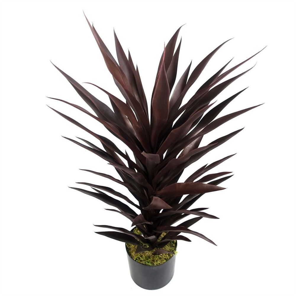 85cm Dark Red Yucca Plant - Artificial Silk, Lifelike & Stunning Décor