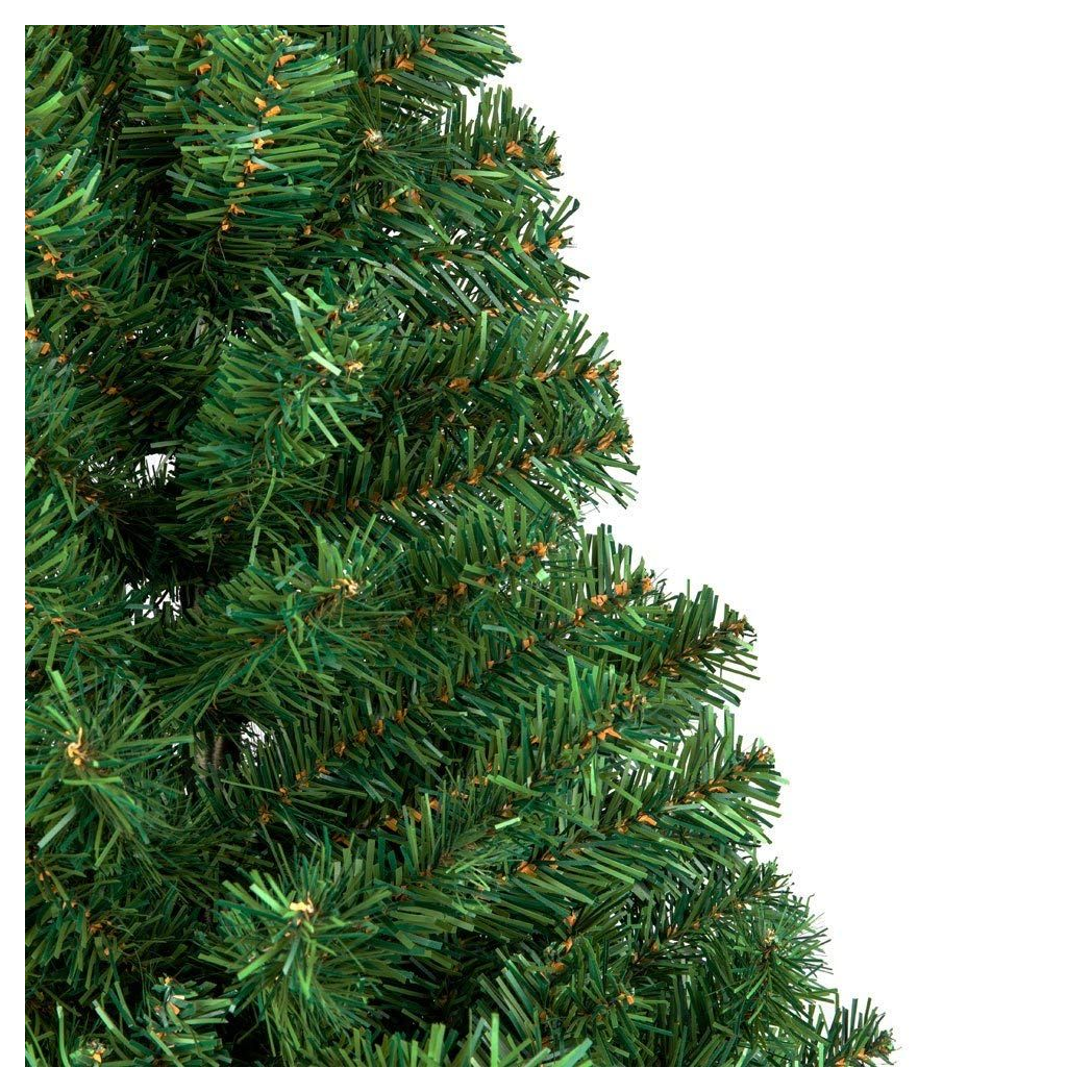 7ft 1100 Branch Christmas Tree - Artificial PVC - Metal Base - Green