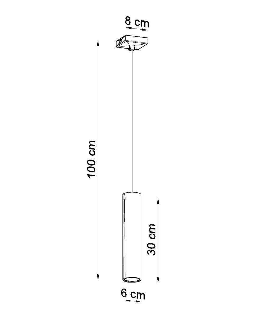 LAGOS 1 Pendant Lamp - Modern Loft Design - LED - White Round Tube Shape