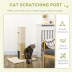 Deluxe Pet Playland: Cat Scratching Post Scratcher Climber Toy - Beige