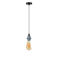 Vintage Industrial Chrome Pendant Light Fitting, lampshade Holder Fitting Set with 2m Cable