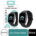 Gymcline Ciro Fitness Tracker: 25 Sports Modes, Water Resistant, Black