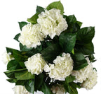 Beautiful 75cm Artificial White Bush Hydrangea - Potted Plant