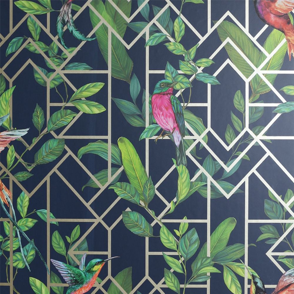 Navy/Gold Tropical Deco - Attention to Detail