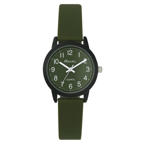 Ladies & Girls Sports Green Silicone Watch