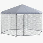 Walk in Chicken Run-10-15 Chickens, Hens, Rabbits, Ducks. Spacious, Covered, Predator-Proof. High-Quality.